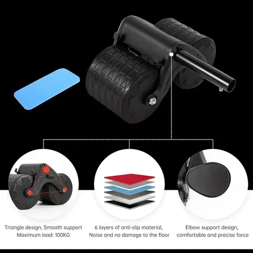 Rueda Abdominal De Rebote Automático Soporte Para Codos