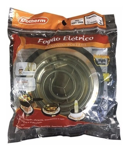 Fogão Elétrico Inox Fep St 1 Boca Cotherm