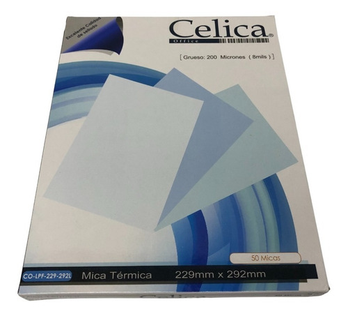 Imagen 2 de 5 de Mica Termica Celica Con 50 Pzas Tamaño Carta