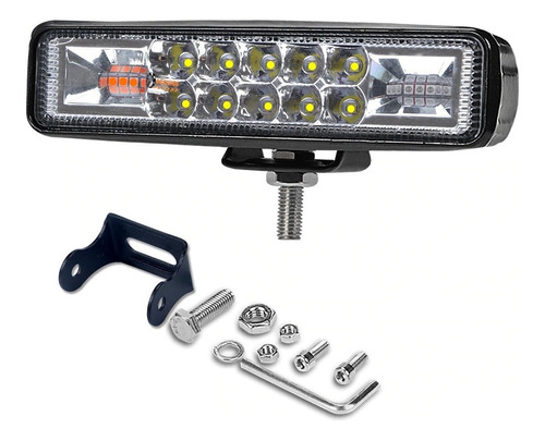 1 Exploradora Lineal 16 Led 4000lm Moto/carro Alta Potencia 