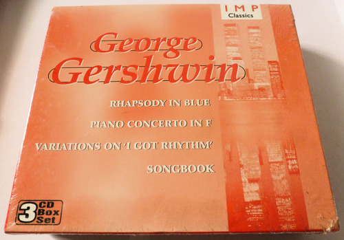 Cd George Gershwin Box 3 Cds Imp Classics (vv)