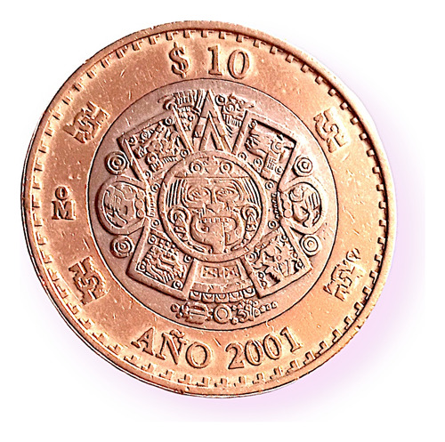 Moneda 10 Pesos Nuevo Milenio 2001