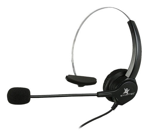 Audifonos Diadema Startec   St-hp-01  Usb Monoaural Negro Co