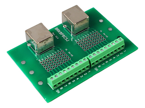Placa De Terminales De Tornillo Con Conector Ethernet Rj45 B