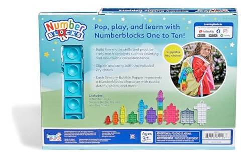 Hand2mind Number Blocks, Para Hacer Estallar Burbujas Sensor