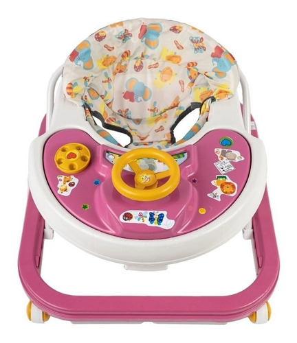 Andador Sonoro Infantil - 6 A 12 Meses - Rosa - Styll Baby