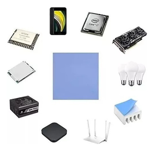 Thermal Pad 100x100mm 12.8w/mk 2mm Para Gpu