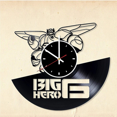 Reloj Corte Laser 1875 Big Hero 6 Baymax Volando