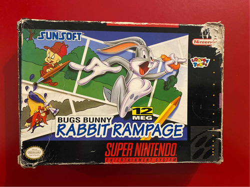 Bugs Bunny Rabbit Rampage Super Nintendo Snes Oldskull Games (Usado)