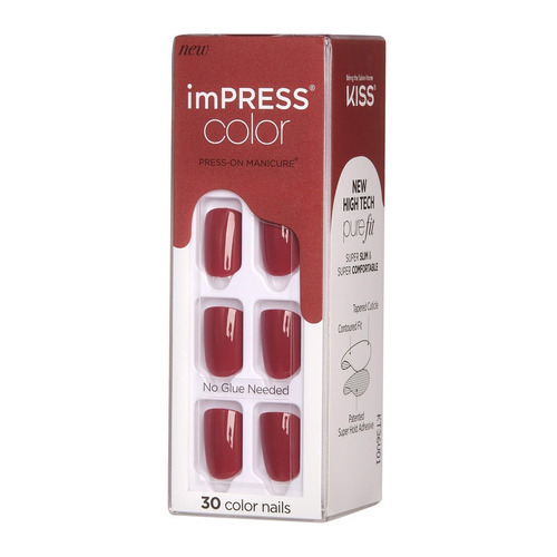 Imagen 2 de 4 de Uñas Postizas Impress Color Espress Y Ourself Kiss