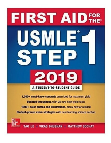 First Aid For The Usmle Step 1 2019, Twenty-ninth Edition :