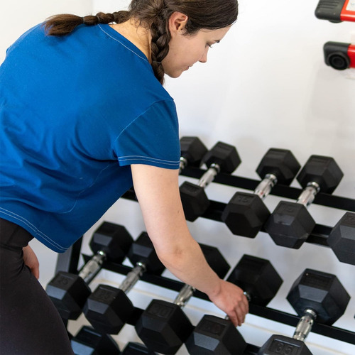 Rack + 275 Kg Mancuernas Hexagonales (2,5 - 25 Kg)