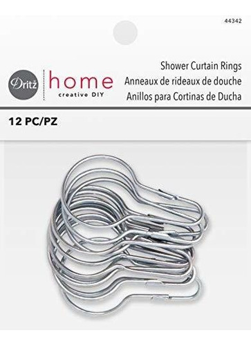 Dritz Home 44342 Ducha Anillos De Cortina, 2-3 / 4 X 1-1 / 