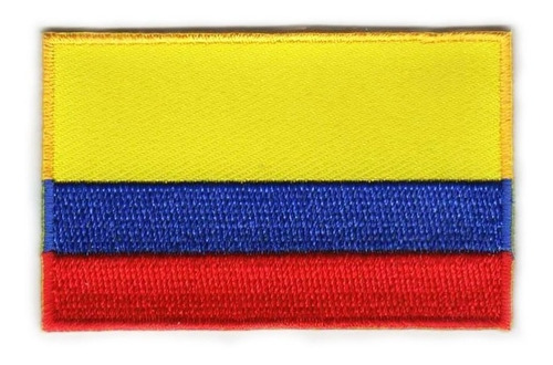 Parche Bordado De La Bandera De Colombia Con Velcro