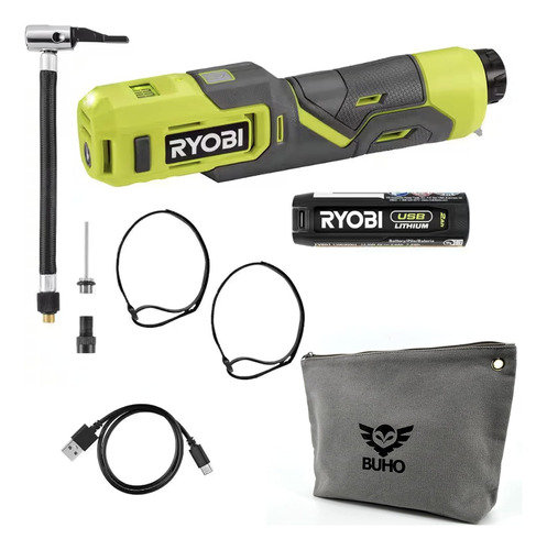 Ryobi - Paquete De Inflador De Alta Presión Con Batería De L