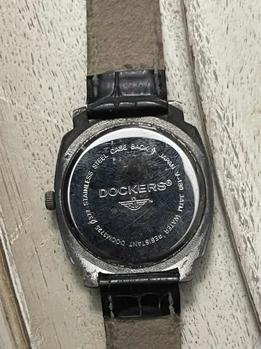 Reloj Dockers Acero Color Azul De Caballero Hora Flouresente