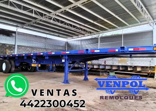 comprar Remolque Plataforma 2 Ejes Nuevo 2024 Marca Venpol 40ft