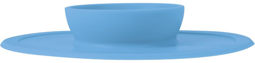 Tazón Infantil Nuby De Silicona Con Sure Grip, Solo Azul