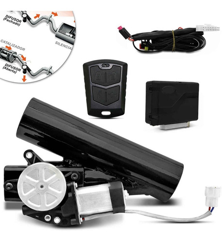 Imagem 6 de 6 de Escape Difusor Eletrônico Universal Ronco Esportivo Controle