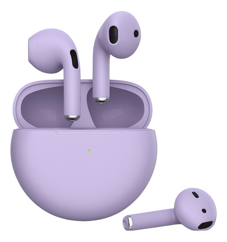 Fone De Ouvido Estéreo S/ Fio Bluetooth Pro 6 Mini Tws + Nf Rosa