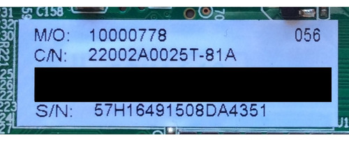 Main Insignia 22002a0025t-81a Cv3393bh-g Model Ns-32d312na15 (Usado)