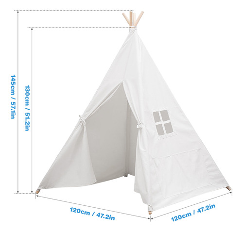 Carpa Tipo Tipi Para Interiores Y Juegos