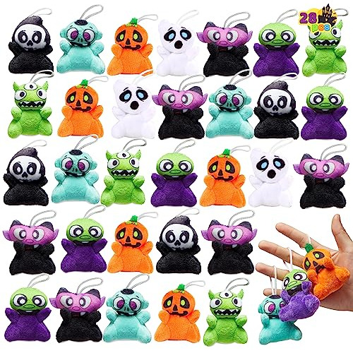 28 Juguetes De Peluche Mini De Halloween Surtidos 7 Per...