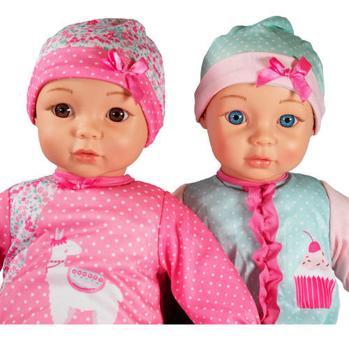 2 Muñecas Bebe Abrazos Con Sonidos De Tamaño Real
