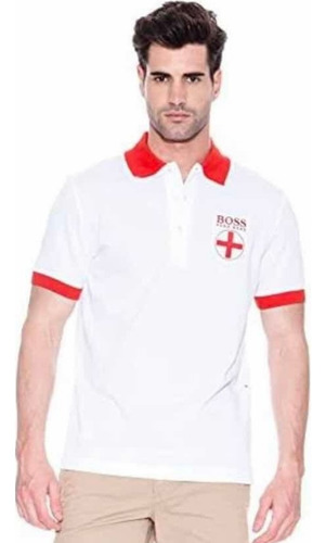 Playera Tipo Polo Inglaterra Paddy Flag Hugo Boss Talla L (Usado)