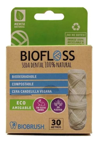Biobrush Seda Dental Biofloss 100% Biodegradable 30mts