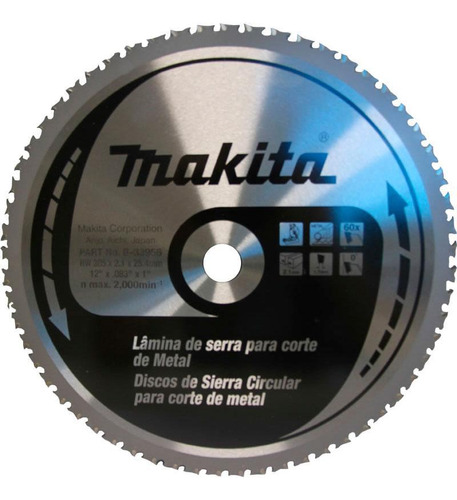 Makita B-33956 Disco Serra Circular 305mm 60 Dentes Lc1230