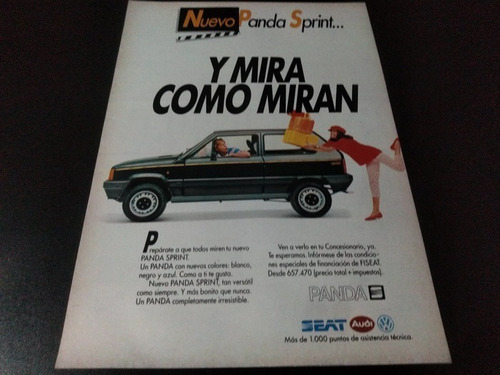 (pa591) Publicidad Clipping Seat Panda Sprint * 1985