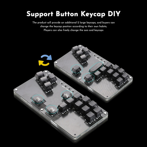 Controlador Arcade De 16 Teclas Fightstick Hitbox Leverless