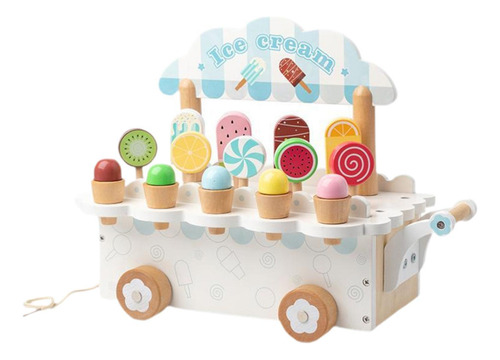 Juego De Helado De Madera, Juguetes Educativos De