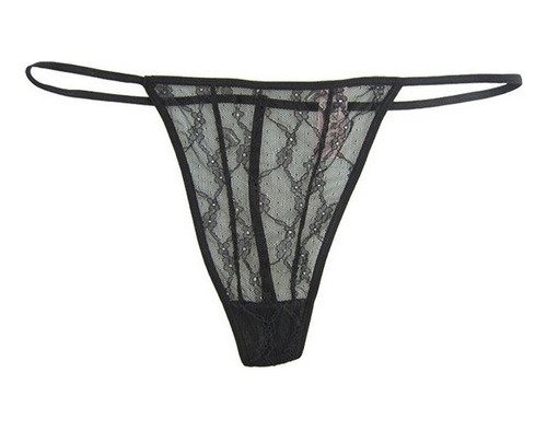 Tanga Sexy Transparente Ahueca Hacia Fuera, 3 Unidades/pack