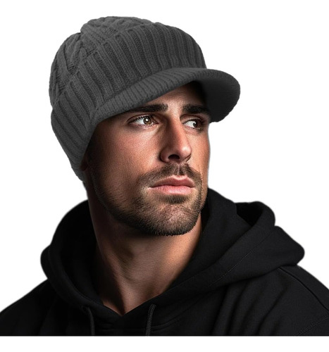 Ruphedy Gorro Invierno Hombre Con Visera Forro Polar