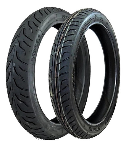 Pneu 100/90-18 + 80-100-18 St600 Factor 125 Fazer 150