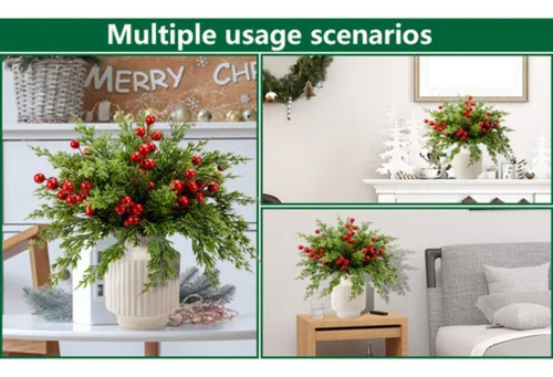 45 Arreglo Floral Navideño Con Agujas De Pino Para La Mesa