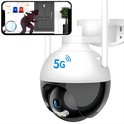 Cámara De Seguridad 5g Wifi Exterior 2mp Detección Humana