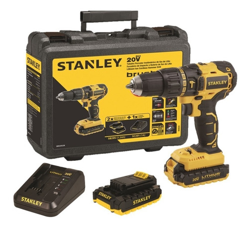 Stanley Sbh20s2k Taladro Inalambrico Brushless 20v - Lenmex