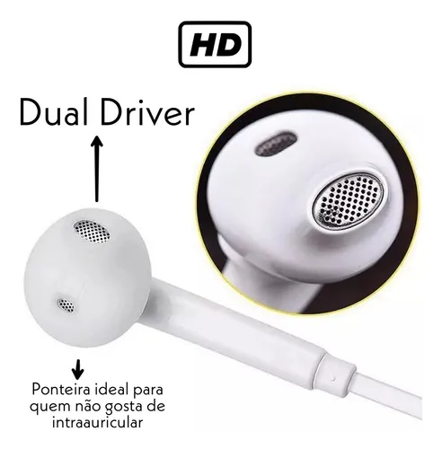 Fone De Ouvido Pmcell Erdots Slim Barato Compatível Xiaomi.