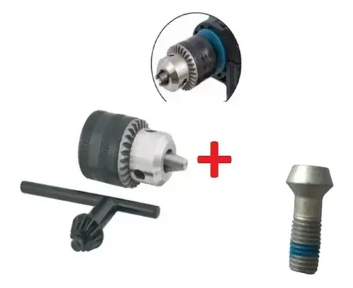 Mandril Com Chave + Parafuso Dewalt Dw508 13mm 1/2 Pol X 20