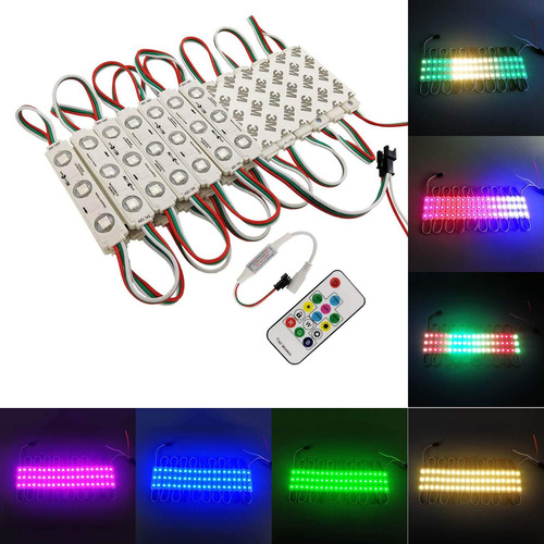 Yunbo 20pcs Ws2811 Luces De Módulo Led Rgb Dc 12v Smd 5050 D