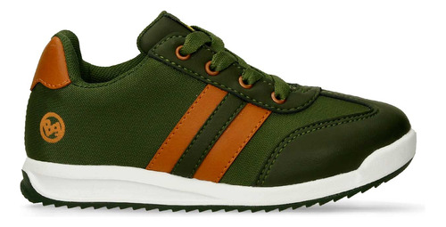 Tenis Casuales Verde-camel Bubblegummers Qucho Niño