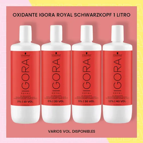 Oxidante Activador Schwarzkopf Igora Royal 10 Volúmenes 1 Litro