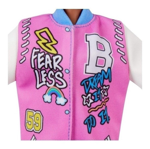 Imagem 5 de 7 de Barbie Fashionistas 156 Negra Cabelo Black Ms Sj