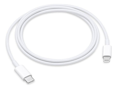 Cabo Carregador Turbo Usb C com saida Lightning 20w P/ iPhone Cor Branco