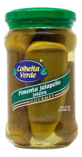 Pimenta Jalapeño Inteira Colheita Verde 280g