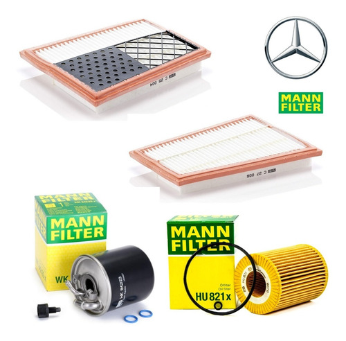 Kit De Filtros Mercedes Benz C320 Cdi W203 Om642 V6