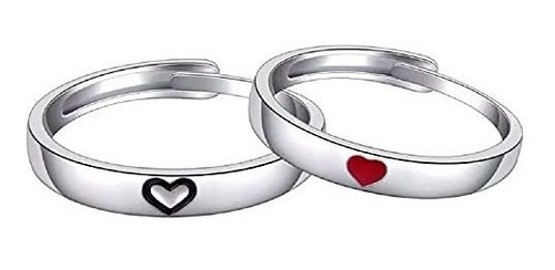 Anillos De Promesa - Anillos De Promesa - 2 Pcs Heart Matchi